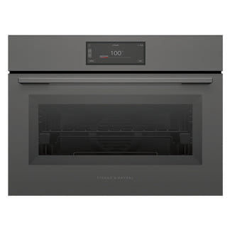 Fisher & Paykel 60cm Minimal Compact Combi-Steam Oven - Grey Glass (Series 11)
