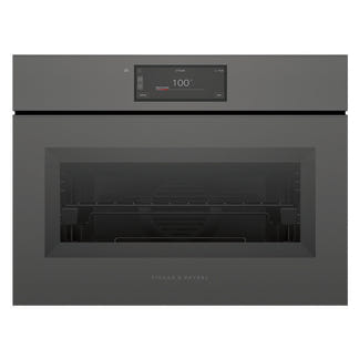 Fisher & Paykel 60cm Minimal Handleless Compact Combi-Steam Oven - Grey Glass (Series 11)