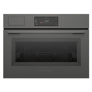 Fisher & Paykel 60cm Minimal Compact Combi-Steam Oven - Grey Glass (Series 9)