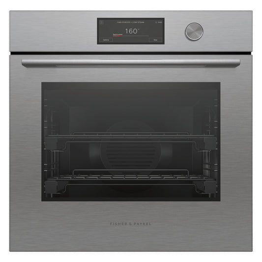 Fisher & Paykel 60cm Contemporary Combi-Steam Oven - Brushed Silver Glass (Series 11)