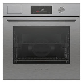 Fisher & Paykel 60cm Contemporary Combi-Steam Oven - Brushed Silver Glass (Series 9)