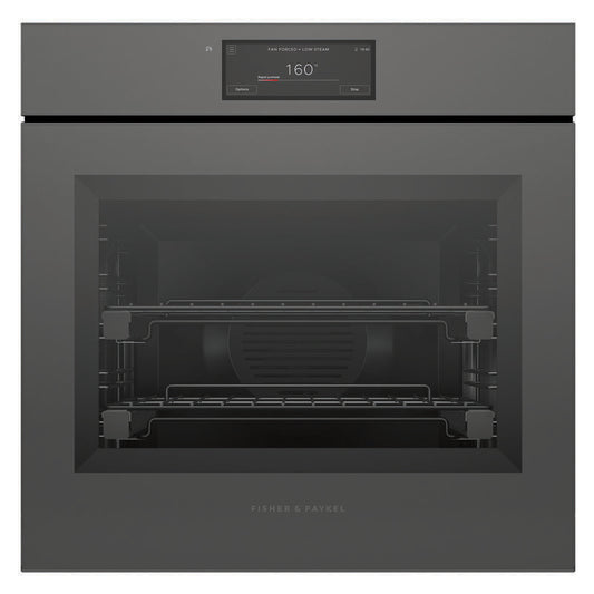 Fisher & Paykel 60cm Minimal Handleless Combi-Steam Oven - Grey Glass (Series 11)