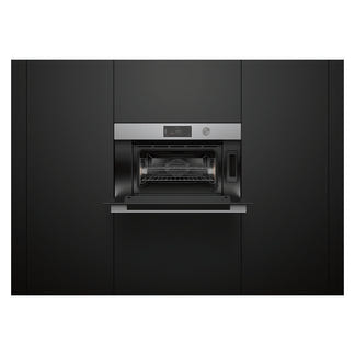 Fisher & Paykel 76cm Contemporary Compact Combi-Steam Oven - Brushed Silver Glass (Series 9)