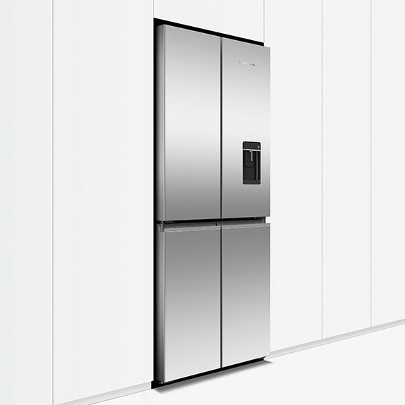 Fisher & Paykel 498L Series 7 Quad Door Refrigerator Freezer, Ice & Water