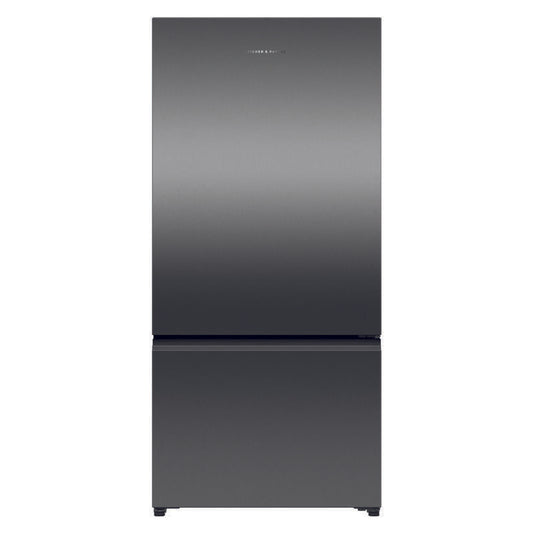 Fisher & Paykel 515L Bottom Mount Fridge Freezer - Black Stainless Steel (Series 5)