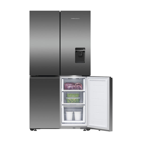 Fisher & Paykel 538L Series 7 Quad Door Refrigerator Freezer, Ice & Water