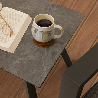 Floyd 5 Piece Recliner Chat Set - Gunmetal/Black