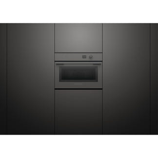 Fisher & Paykel 60cm Minimal Compact Combi-Microwave Oven - Grey Glass