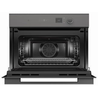 Fisher & Paykel 60cm Minimal Compact Combi-Microwave Oven - Grey Glass