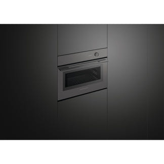 Fisher & Paykel 60cm Minimal Compact Combi-Microwave Oven - Grey Glass