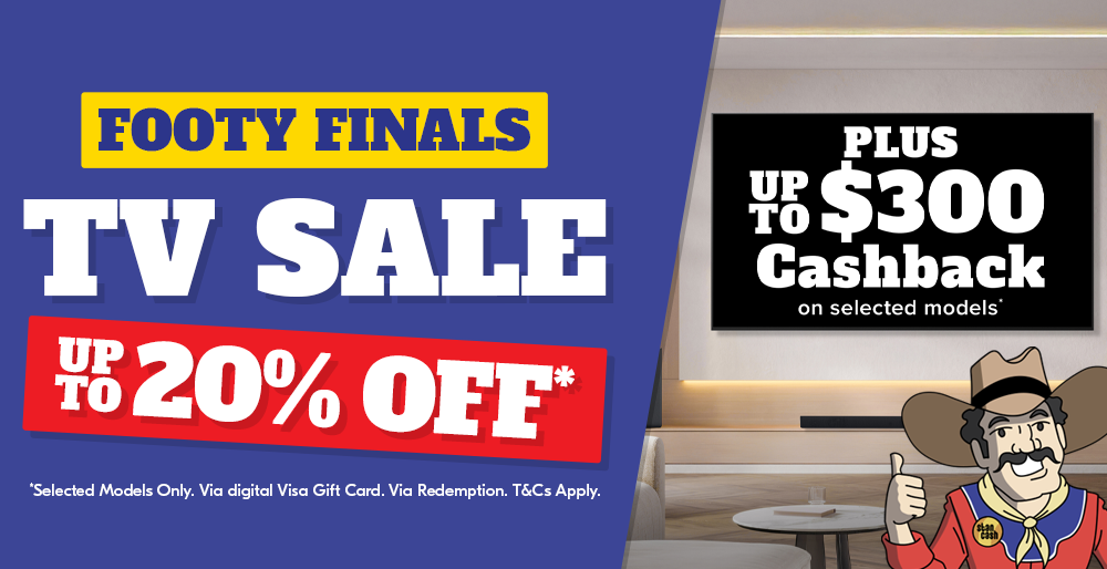 Up To 20% Off Selected TVs Plus Up To $300 Cashback