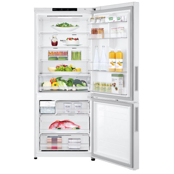 LG 420 Litre Bottom Mount Refrigerator -  White