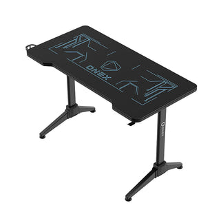 ONEX GD1200G RGB Tempered Glass Gaming Desk - Black
