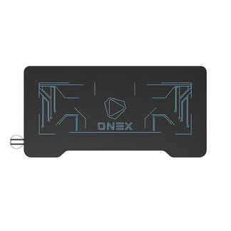 ONEX GD1200G RGB Tempered Glass Gaming Desk - Black