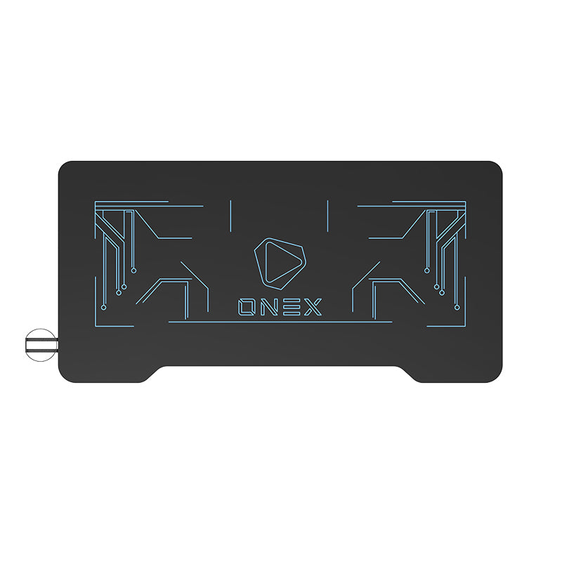 ONEX GD1200G RGB Tempered Glass Gaming Desk - Black