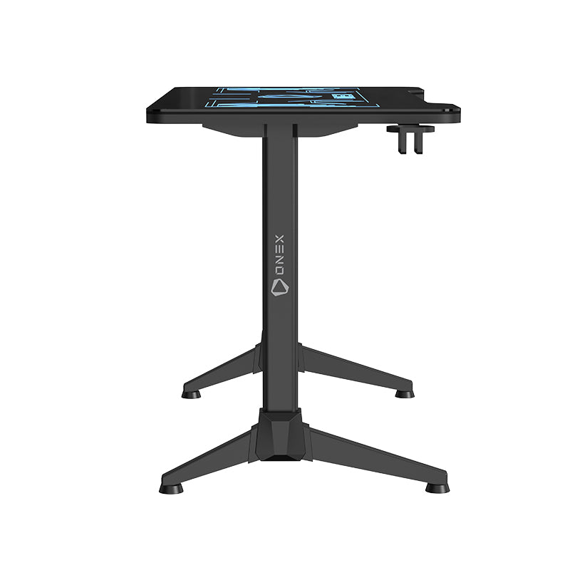ONEX GD1200G RGB Tempered Glass Gaming Desk - Black