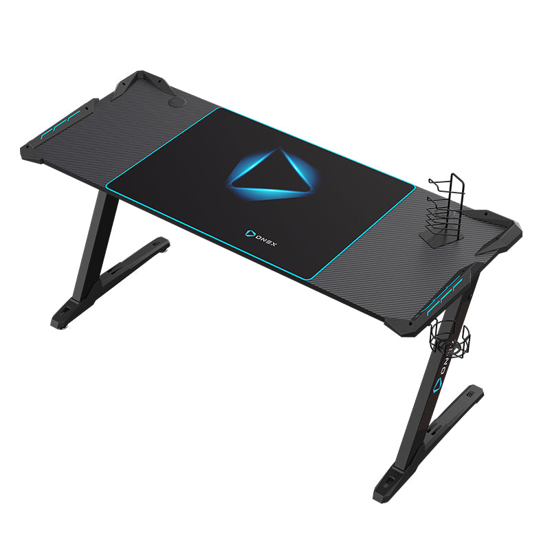 ONEX GD1600Z RGB Z Shaped Gaming Desk - Black