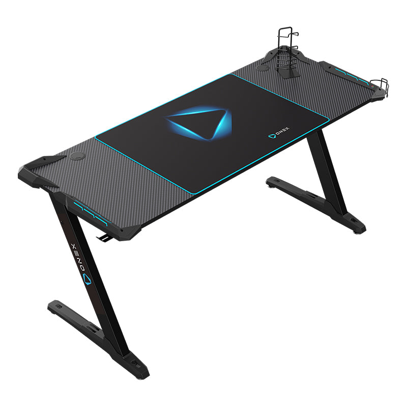 ONEX GD1600Z RGB Z Shaped Gaming Desk - Black