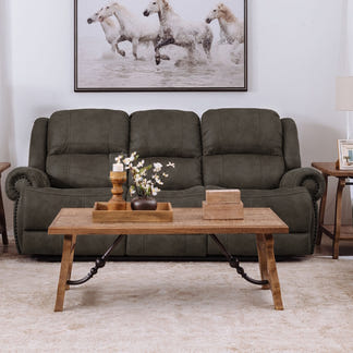 Grandview 3 Seater Electric Fabric Recliner Sofa - Ash