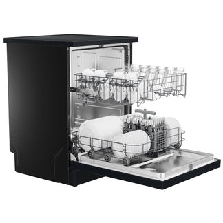 Haier 300 Series Freestanding Dishwasher - Black