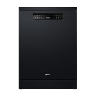 Haier 60cm Freestanding Dishwasher with Steam - Black
