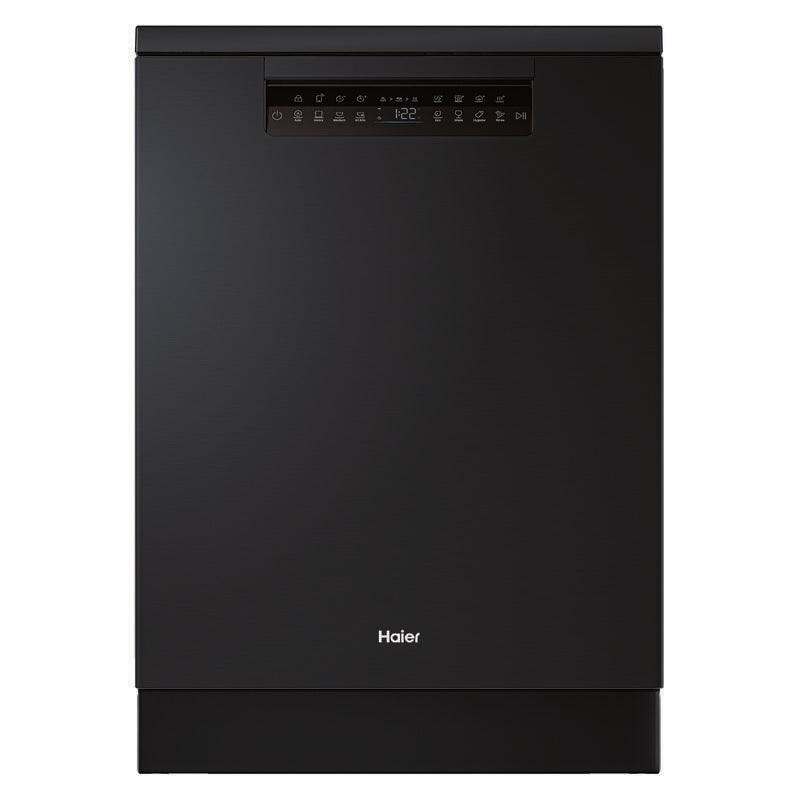 Haier 15 Place Setting Smart Freestanding Dishwasher - Black (600 Series)