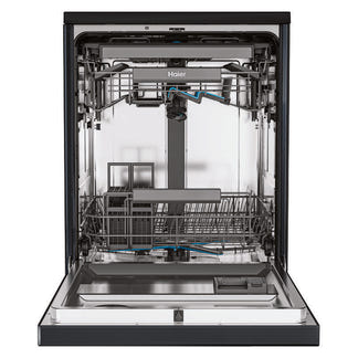 Haier 15 Place Setting Smart Freestanding Dishwasher - Black (600 Series)