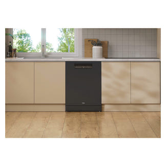 Haier 15 Place Setting Smart Freestanding Dishwasher - Black (600 Series)