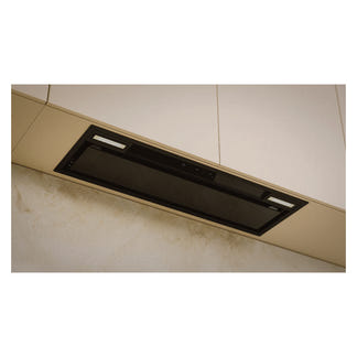 Haier 90cm 600 Series Integrated Insert Wall Rangehood Hood to Hob - Black