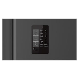 Haier 523L Side-by-Side Fridge Freezer with Water Dispenser - Black (300 Series)