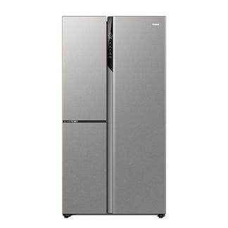 Haier 574L Side-by-Side Fridge Freezer - Satina