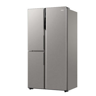Haier 574L Side-by-Side Fridge Freezer - Satina