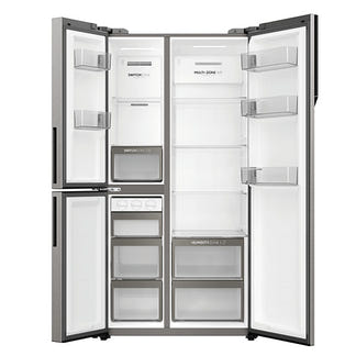 Haier 574L Side-by-Side Fridge Freezer - Satina