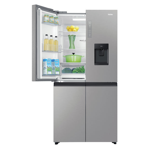 Haier 508L Quad Door Fridge Freezer with Water Dispenser - Satina (600 Series)