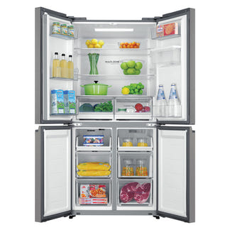 Haier 508L Quad Door Fridge Freezer with Water Dispenser - Satina (600 Series)