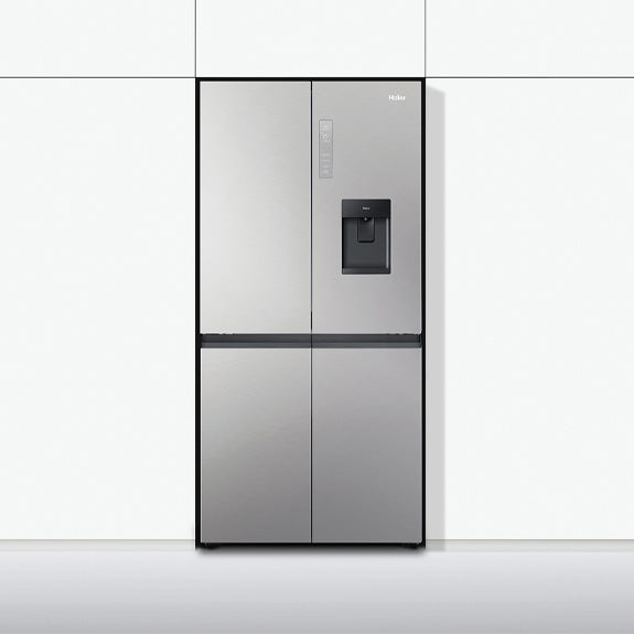 Haier 508L Quad Door Fridge Freezer with Water Dispenser - Satina (600 Series)