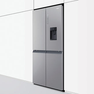 Haier 508L Quad Door Fridge Freezer with Water Dispenser - Satina (600 Series)