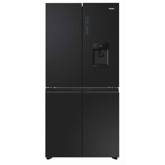 Haier 507L Quad Door Fridge Freezer with Ice & Water Dispenser - Black (600 Series)