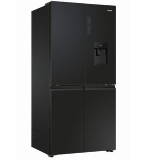 Haier 507L Quad Door Fridge Freezer with Ice & Water Dispenser - Black (600 Series)