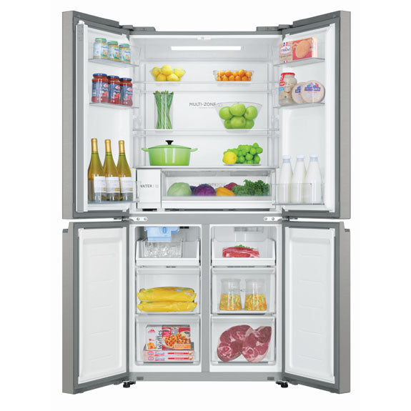 Haier 507L Quad Door Fridge Freezer with Ice & Water Dispenser - Satina (600 Series)
