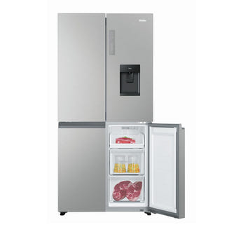 Haier 507L Quad Door Fridge Freezer with Ice & Water Dispenser - Satina (600 Series)