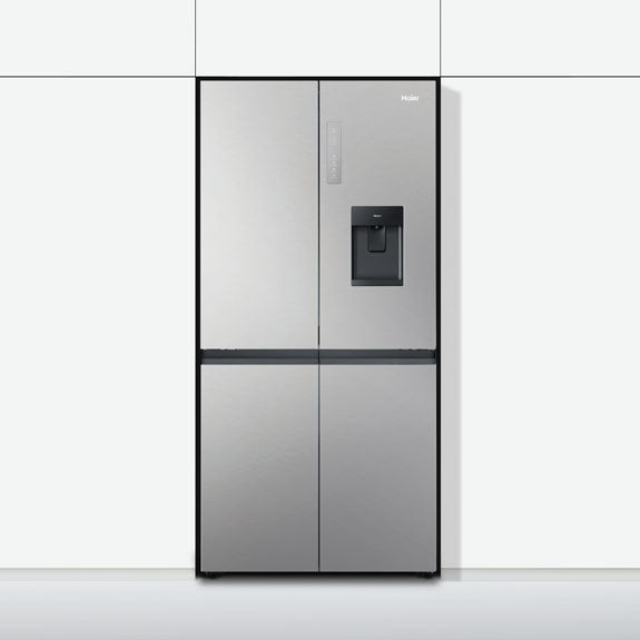 Haier 507L Quad Door Fridge Freezer with Ice & Water Dispenser - Satina (600 Series)