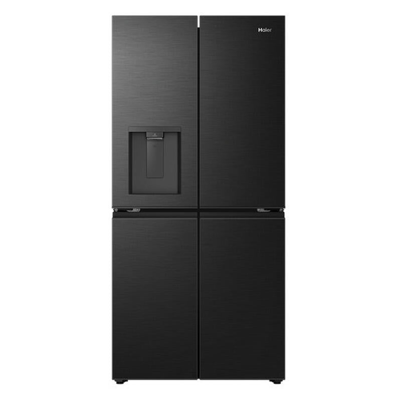 Haier 574L Quad Door Fridge Freezer Water (Non-Plumbed) - Black
