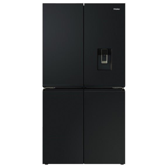 Haier 623L Quad Door Fridge Freezer with Ice & Water Dispenser - Black (600 Series)