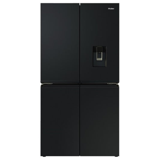 Haier 623L Quad Door Fridge Freezer with Ice & Water Dispenser - Black (600 Series)