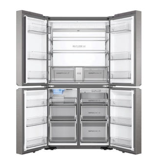 Haier 623L Quad Door Fridge Freezer with Ice & Water Dispenser - Satina (600 Series)