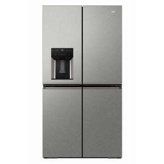 Haier 601L Quad Door Fridge Freezer with Ice & Water Dispenser - Satina