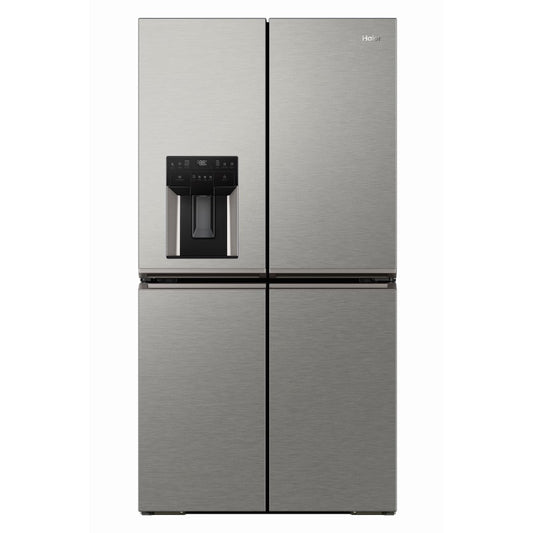 Haier 601L Quad Door Fridge Freezer with Ice & Water Dispenser - Satina