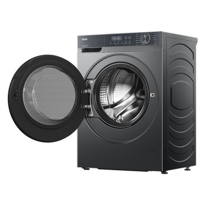 Haier 10kg Front Load Washing Machine with Anti-Bacterial Treatment - Black (300 Series)