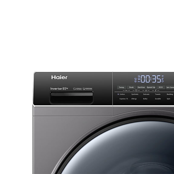 Haier 8.5kg Front Load Washing Machine - Black (500 Series)